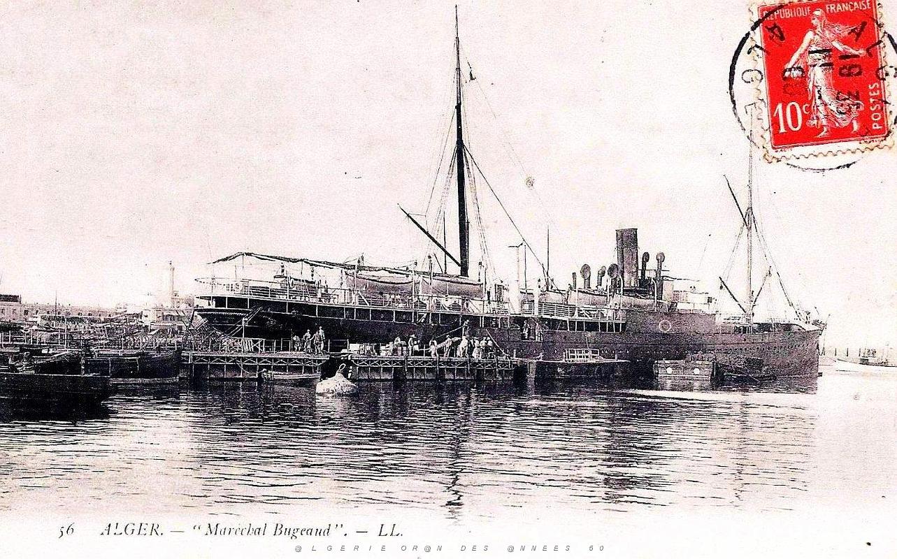 Alger - Marechal Bugeaud au Mouillage - 1908.jpg